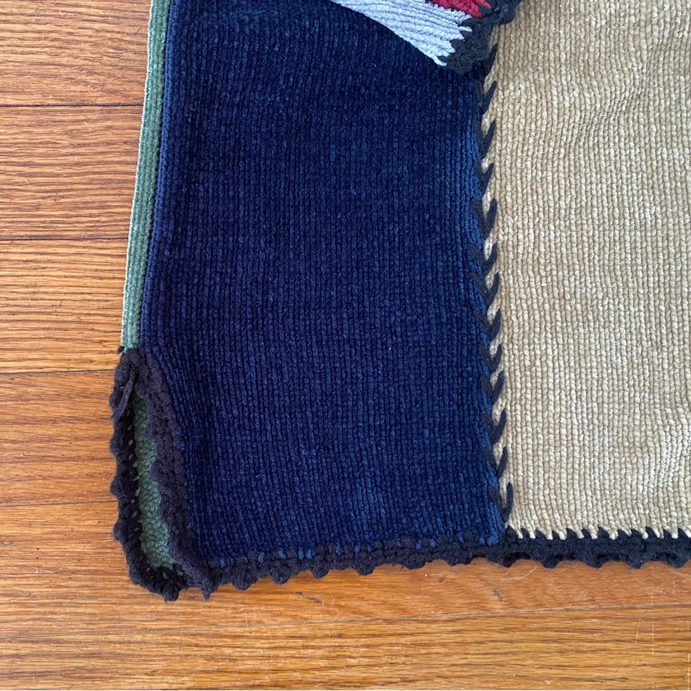 VINTAGE 90s PATCHWORK PULLOVER SWEATER - image 5